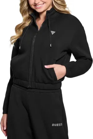 GUESS Women's Eco Cecilia Scuba Zip Sweatshirt
