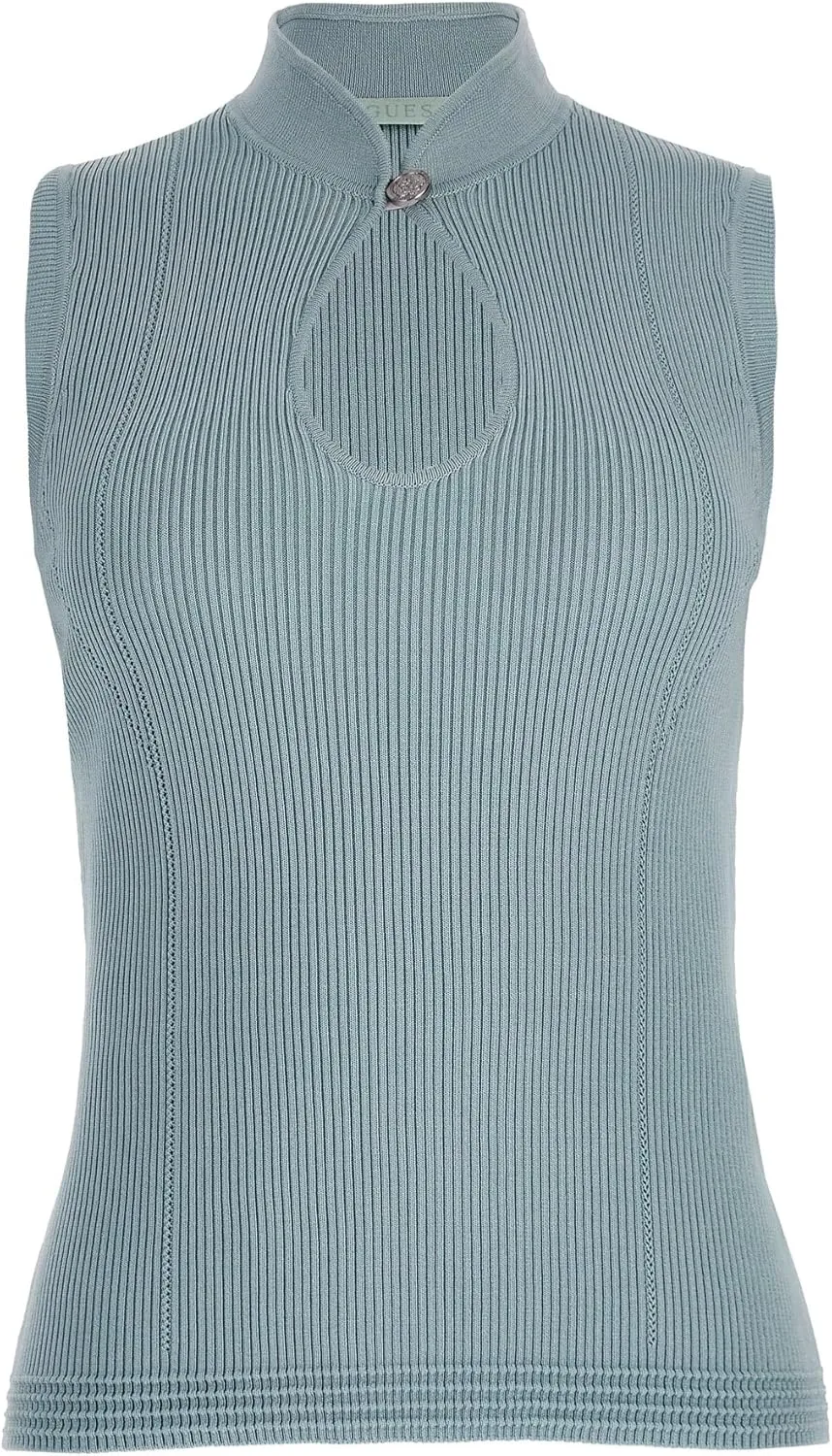 GUESS Women's Eco New Sleeveless Round Neck Guendalina Top