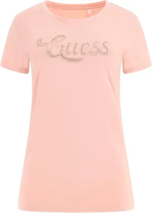 GUESS Women's Eco Short Sleeve Dot Logo R3 Tee
