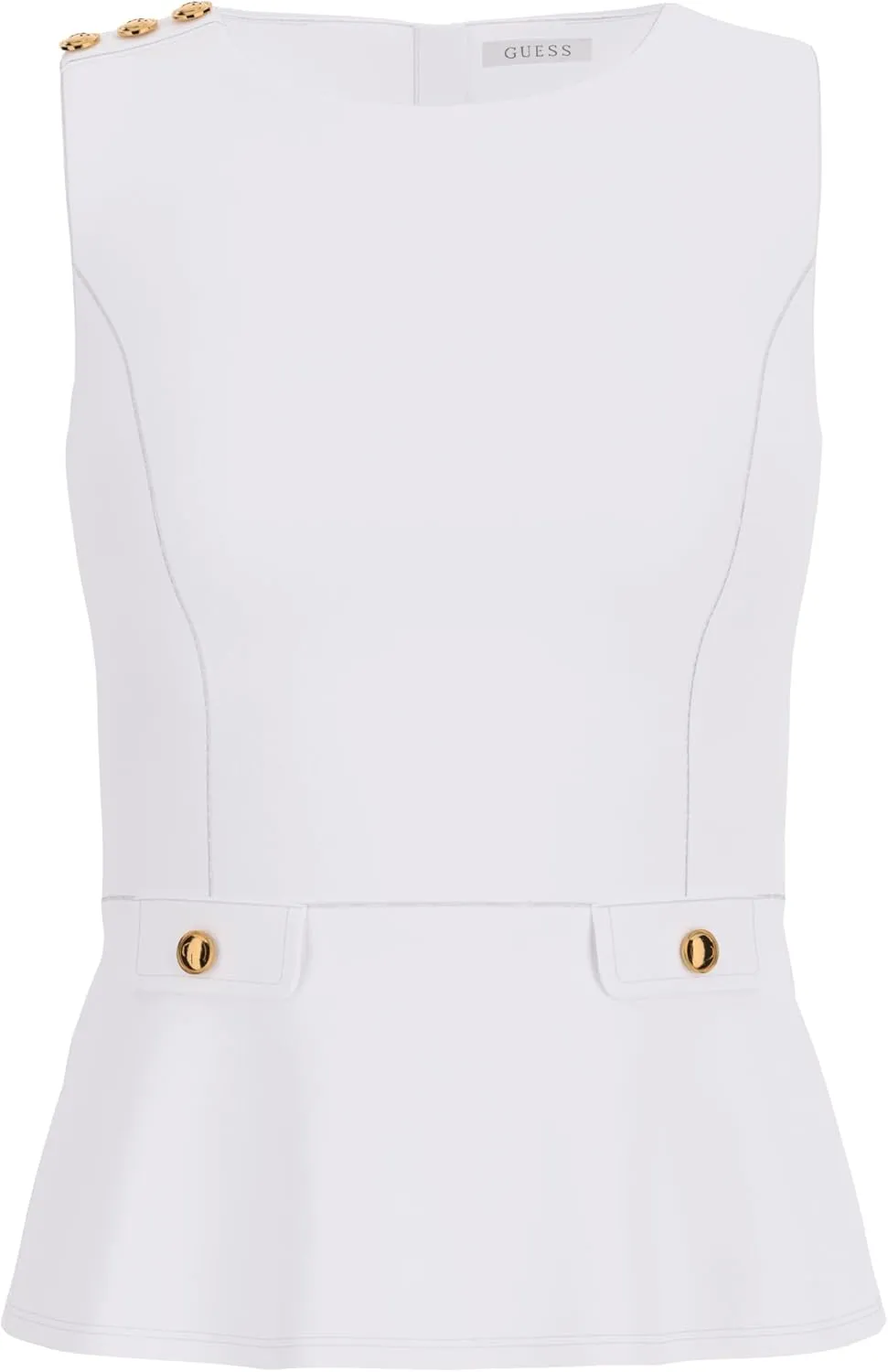 GUESS Women's Eco Sleeveless Cowl Neck Rika Top