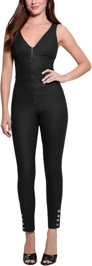 GUESS Womens Sleeveless Leandra Jumpsuit