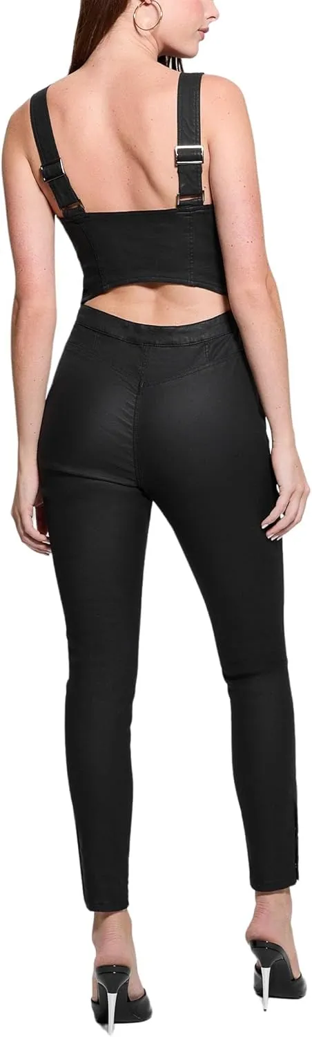 GUESS Womens Sleeveless Leandra Jumpsuit