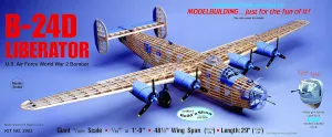 Guillow's Consolidated B-24D Liberator Model Kit, Small