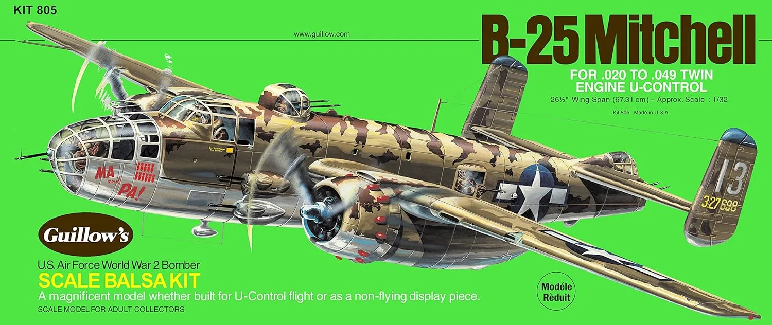 Guillow's North American B-25 Mitchell Model Kit