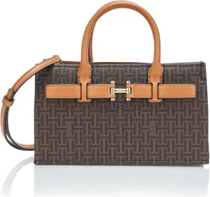 Halston Jerry Signature Logo Top Zip Crossbody