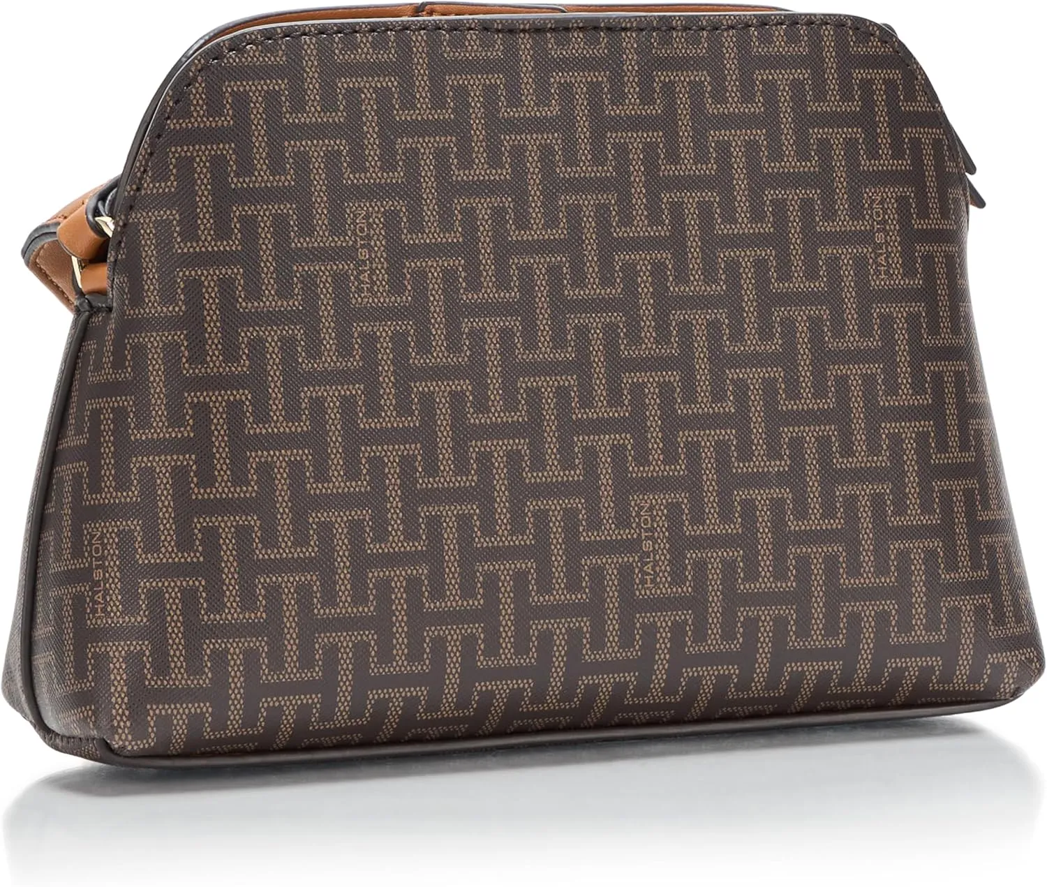 Halston Quincy Signature Logo Top Zip Crossbody