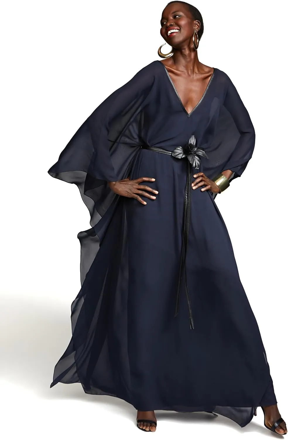 HALSTON Women's May Caftan in Chiffon