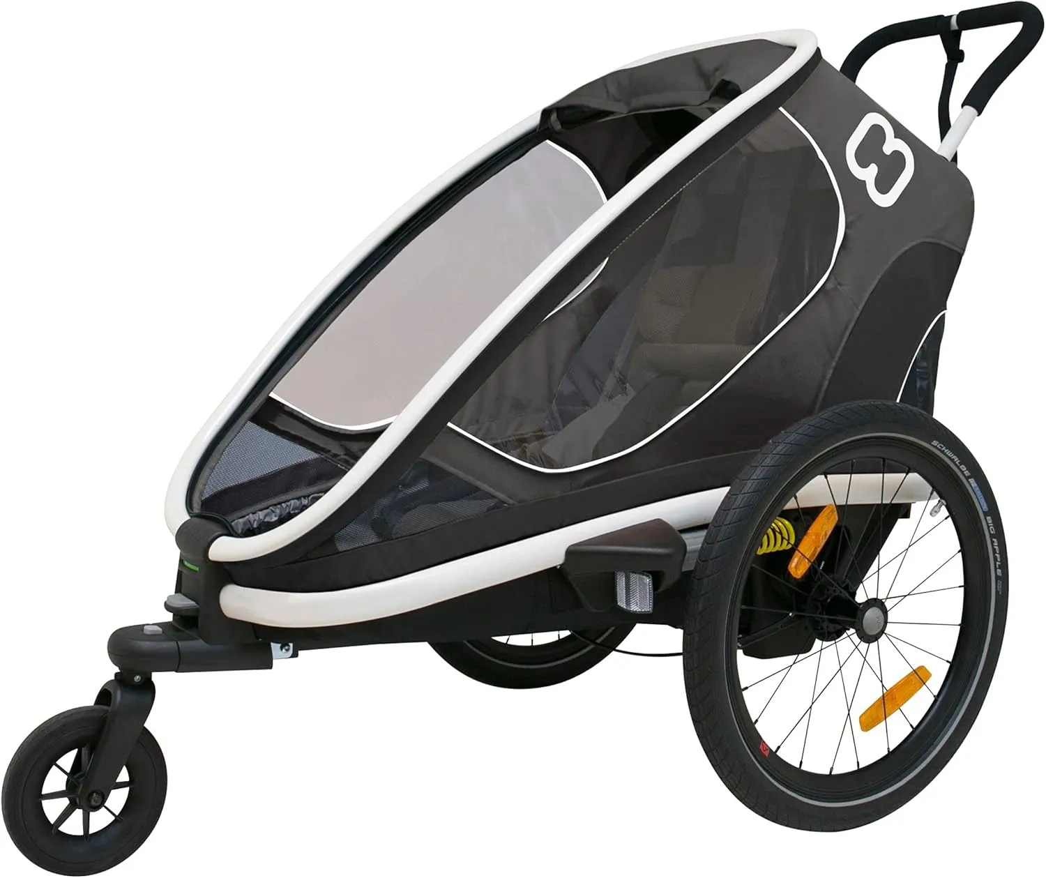 Hamax Outback One Seat Reclining Multi-Sport Child Bike Trailer   Stroller (Jogger Wheel Sold Separately)