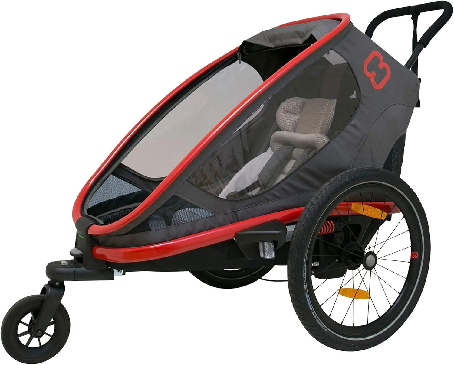 Hamax Outback One Seat Reclining Multi-Sport Child Bike Trailer   Stroller (Jogger Wheel Sold Separately)