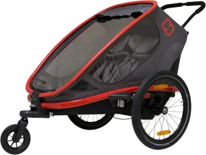 Hamax Outback Two Seat Reclining Multi-Sport Child Bike Trailer   Stroller (Jogger Wheel Sold Separately)