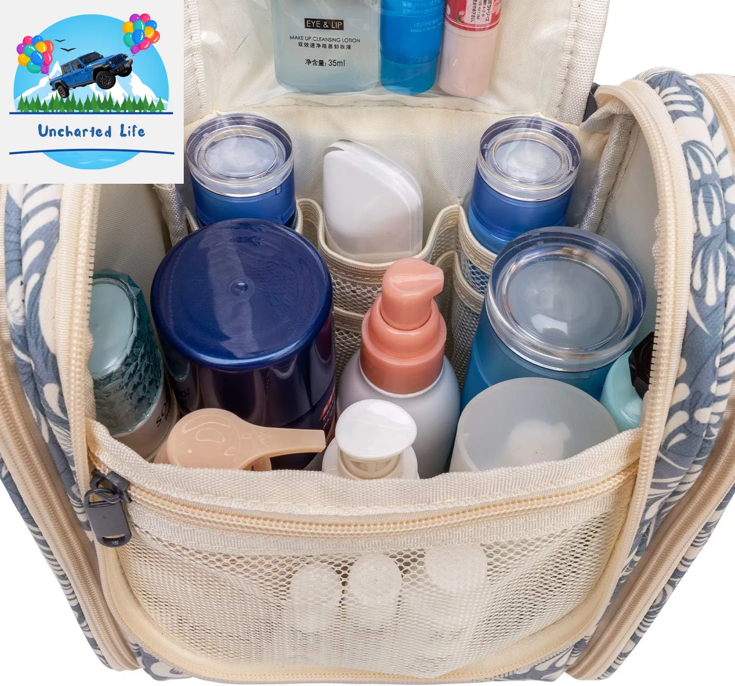 Hanging Toiletry Bag and Travel Makeup Organizer for Essential Items