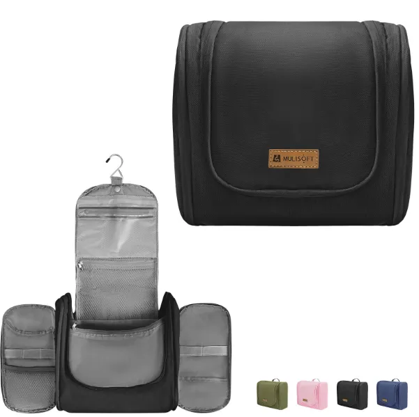 Hanging Toiletry Bag – Travel Makeup & Cosmetic Organizer with Multiple Compartments