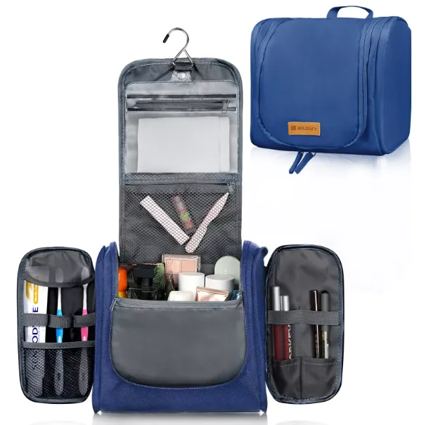 Hanging Toiletry Bag – Travel Makeup & Cosmetic Organizer with Multiple Compartments