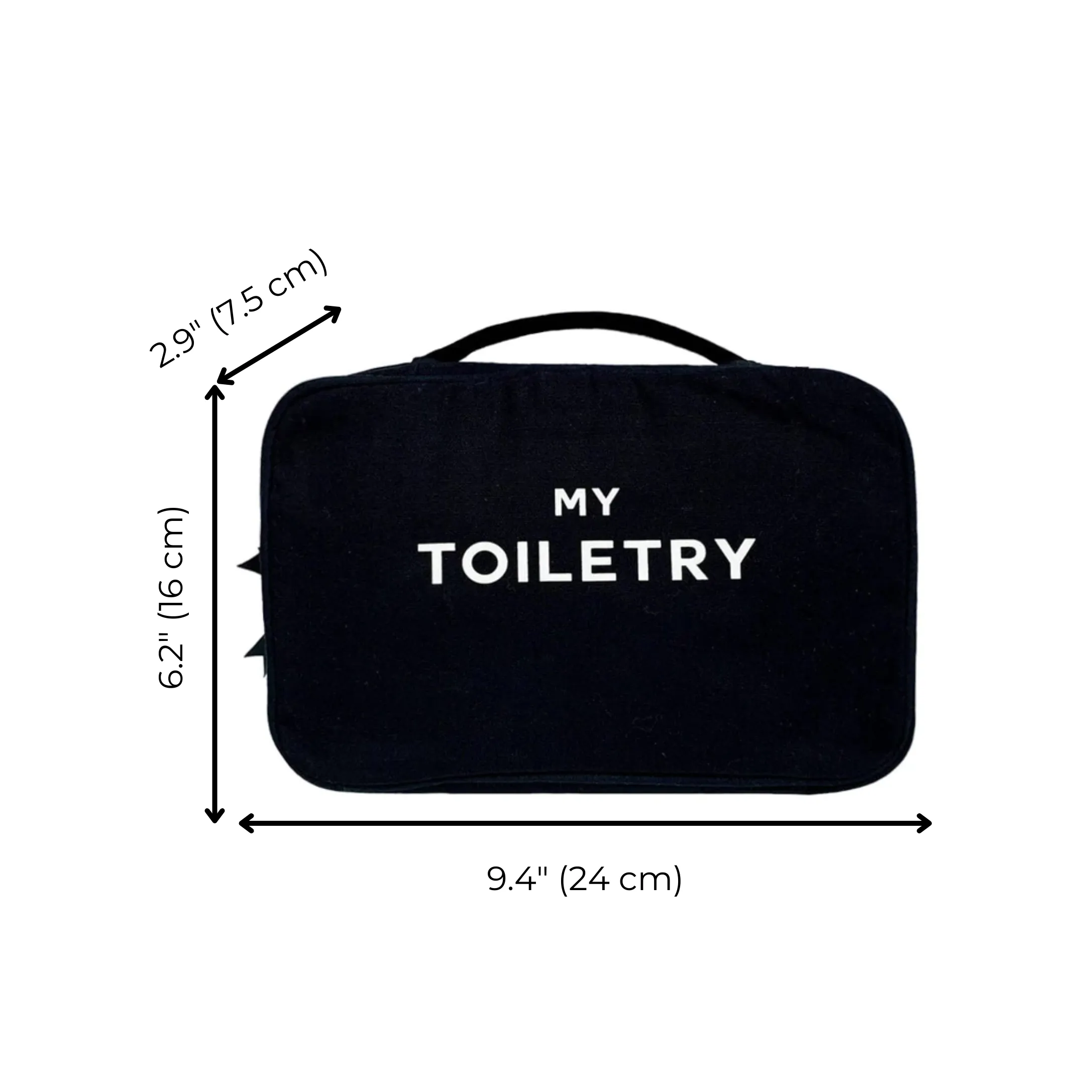 Hanging Toiletry Travel Bag – Black