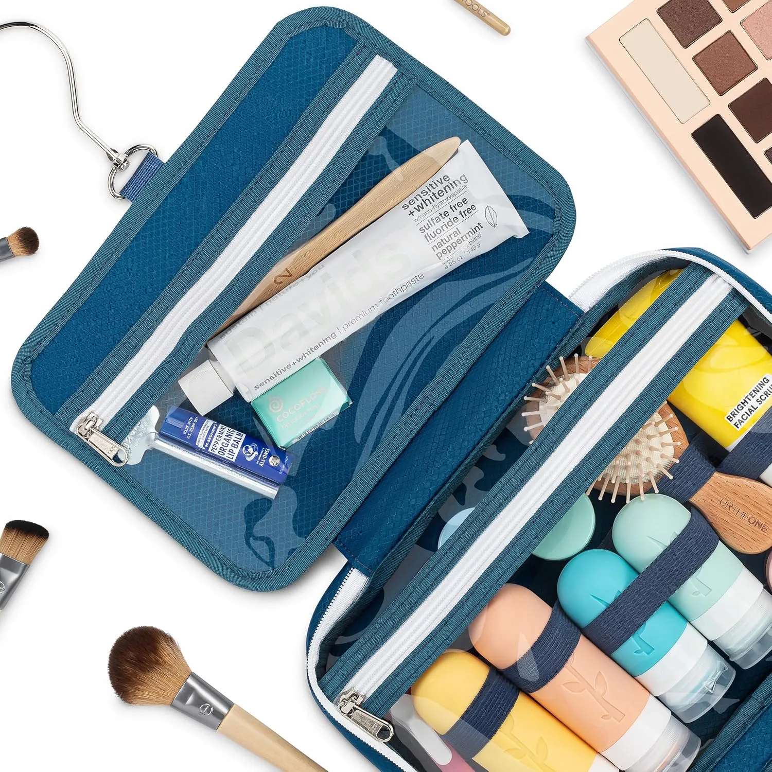 Hanging Travel Toiletry Bag — Designed in Hawaii — Water-resistant Travel Organizer for Bathroom Accessories