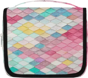 Hanging Travel Toiletry Bag for Men and Women, Water-resistant Toiletry Organizer for Shampoo Cosmetic Bright Color Arrange Portable Travel Makeup Bag Bathroom Shower Bag