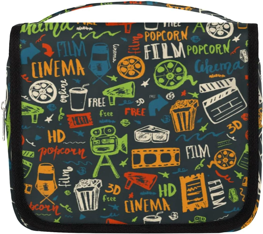 Hanging Travel Toiletry Bag for Men and Women, Water-resistant Toiletry Organizer for Shampoo Cosmetic Cinema Portable Travel Makeup Bag Bathroom Shower Bag