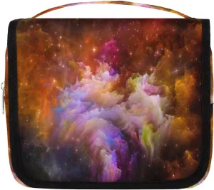 Hanging Travel Toiletry Bag for Men and Women, Water-resistant Toiletry Organizer for Shampoo Cosmetic Galaxy Nebula Spectacular Portable Travel Makeup Bag Bathroom Shower Bag