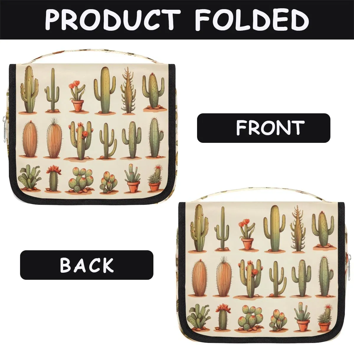 Hanging Travel Toiletry Bag Gardening Plant Toiletry Bags with Hanging Hook Portable Cosmetic Bag Makeup Organizer for Travel Business Trip