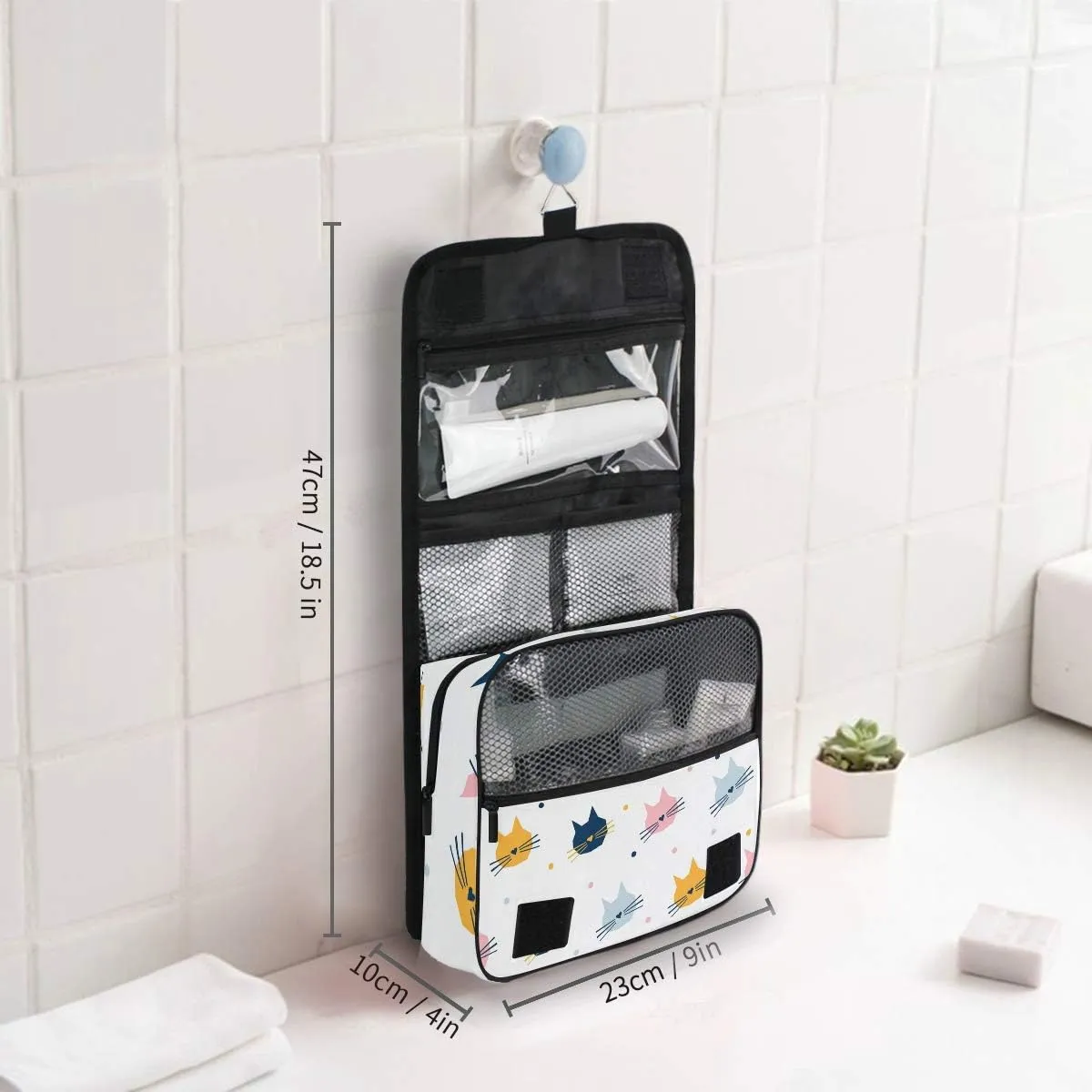 Hanging Travel Toiletry Bag Kit Makeup Case Cosmetics Organizer for Men Women