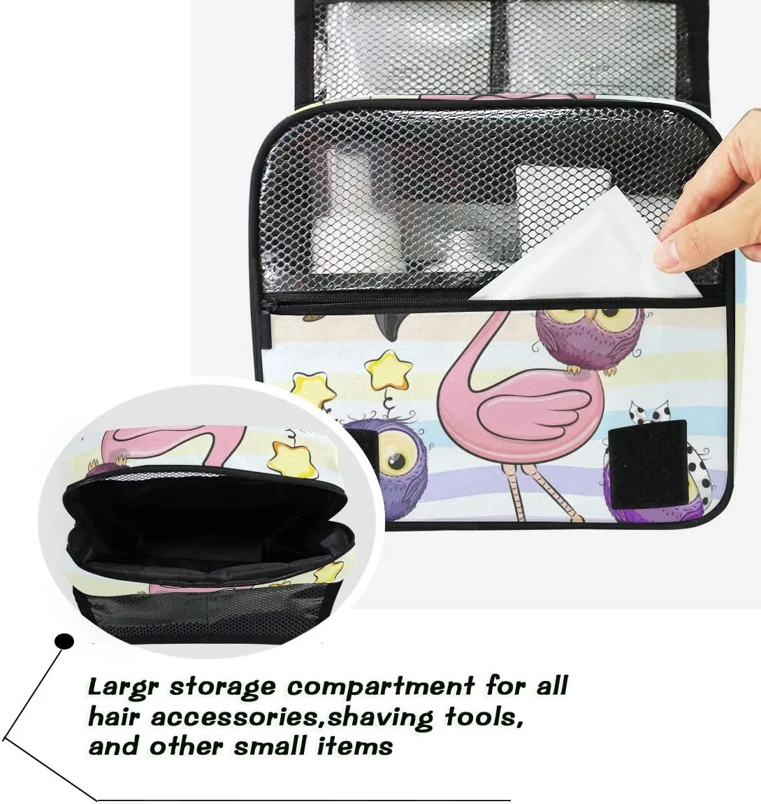 Hanging Travel Toiletry Bag Kit Makeup Case Cosmetics Organizer for Men Women