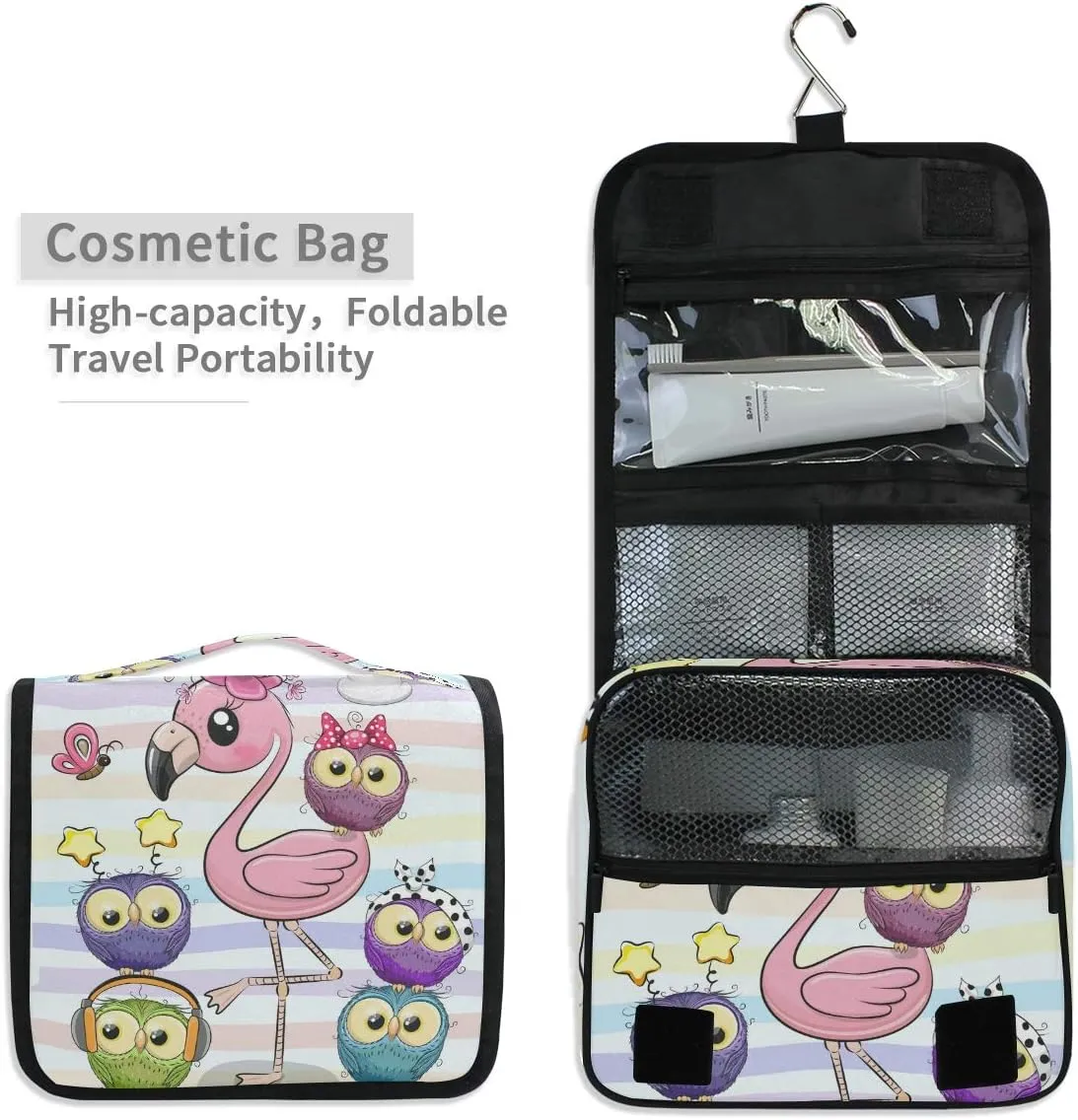 Hanging Travel Toiletry Bag Kit Makeup Case Cosmetics Organizer for Men Women