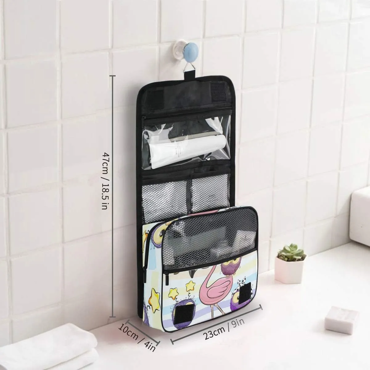 Hanging Travel Toiletry Bag Kit Makeup Case Cosmetics Organizer for Men Women