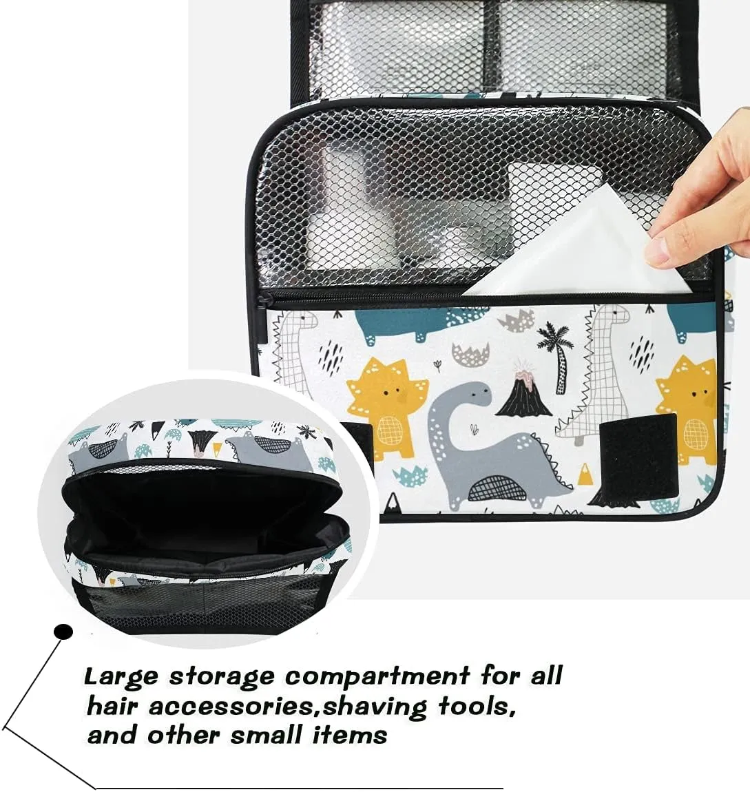 Hanging Travel Toiletry Bag Kit Makeup Case Cosmetics Organizer for Men Women
