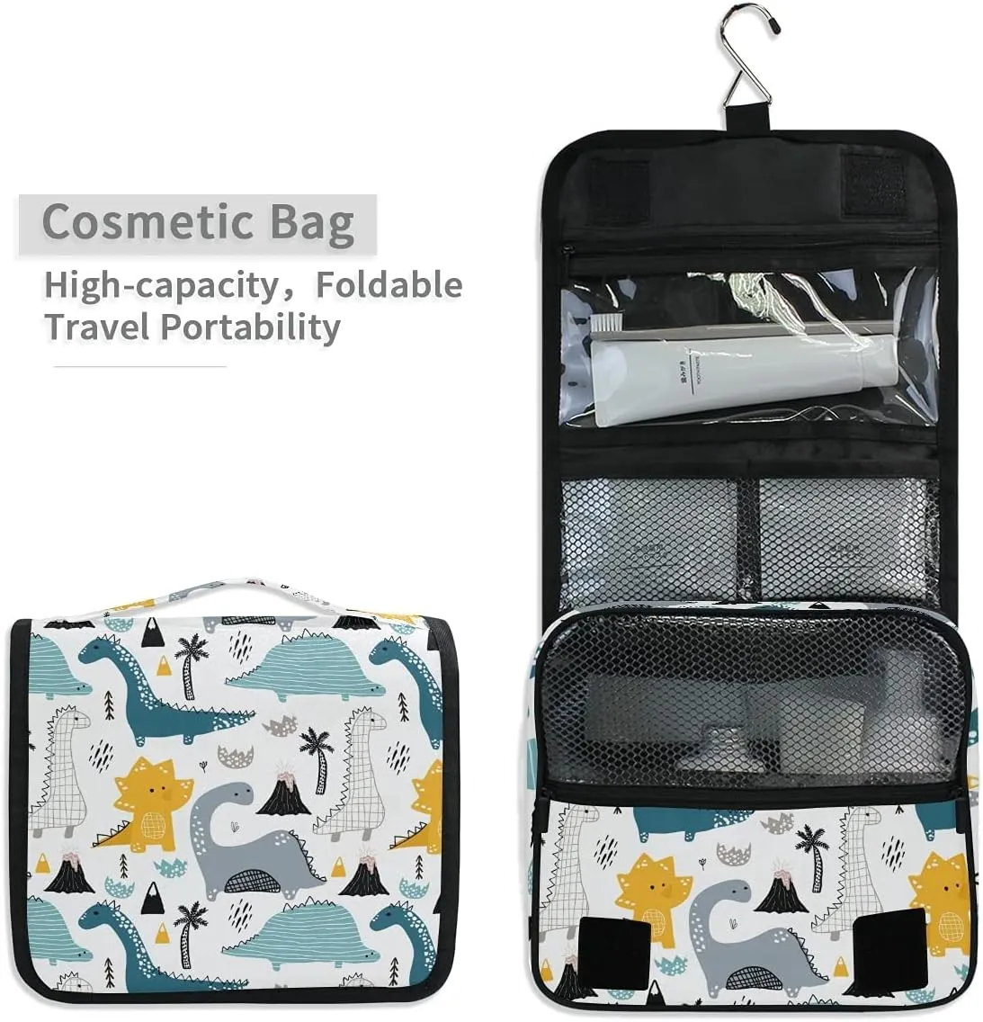 Hanging Travel Toiletry Bag Kit Makeup Case Cosmetics Organizer for Men Women