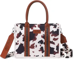 hatisan Canvas Tote Bag for Women Western Purses Shoulder Boho Bag Crossbody Bag Handbags Wallet