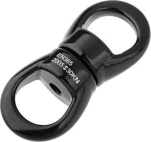 Heavy-Duty Aluminum 30Kn Climbing Swivel Connector, 6613 Breaking Strength, Ideal for Aerial and Rescue Work