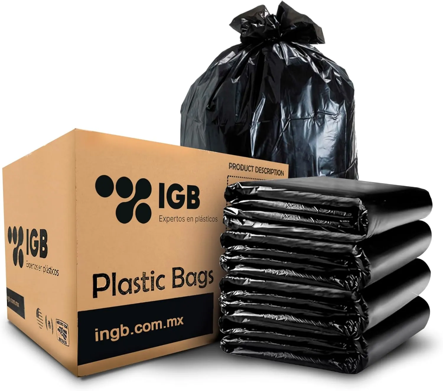 Heavy Duty Trash Bags 55-60 Gallons (100 Count) – Extra Durable Contractor Bags for Construction, Landscaping, Restaurants – Leak-Proof Industrial Garbage Bags for Commercial Use