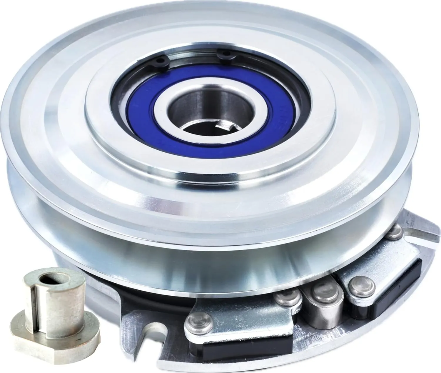 HiTorque 210ftlb BIGBearing Billet Pulley Electric PTO Clutch 5100875SM for Ferris iS2000Z iS3100Z Snapper Simplicity Cobalt Mowers 5100875 Warner 5218-158 w/Larger Replacable Pulley Bearing HD Switch