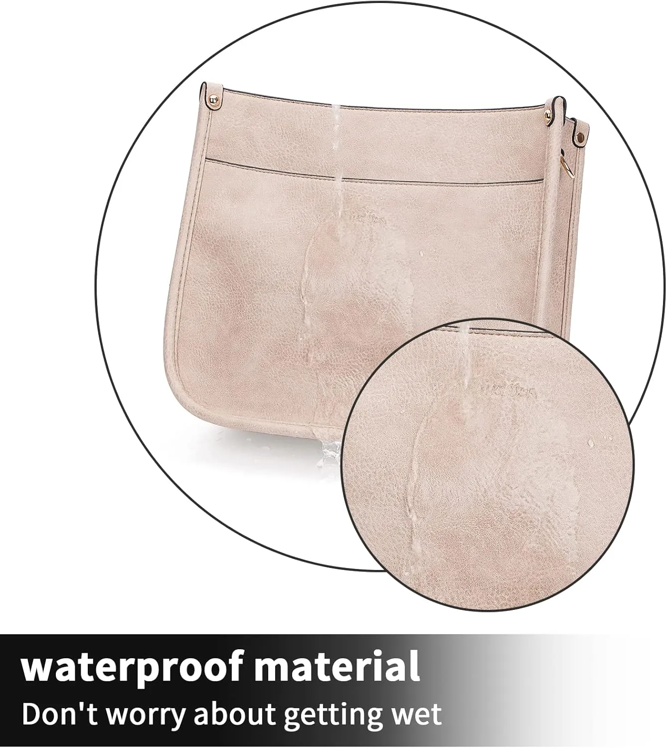 HKCLUF Vegan Leather Crossbody Bags Purse for Women Trendy Tassel Hobo Handbag Women With 2PCS Adjustable Guitar Strap