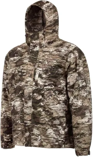 Huntworth Men's Tricot Waterproof Hunting Jacket, Tarnen Camo, Large