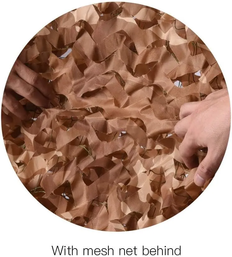 HYOUT Camo Netting Camouflage Net Bulk Roll for Hunting Blinds Ghillie Sunshade, Camping, Military Party Decoration