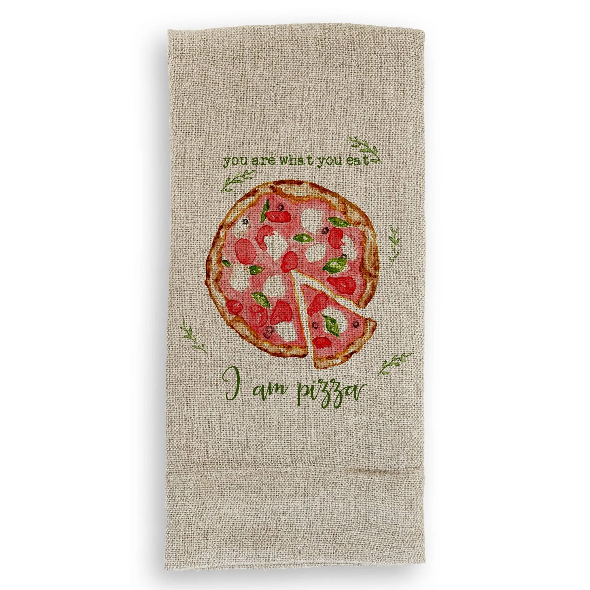 I Am Pizza Dishtowel