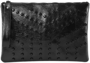 IAMUHI Women Faux Leather Crocodile Envelope Clutch Bag Wristlet Zipper Evening Handbag Wallet Purse