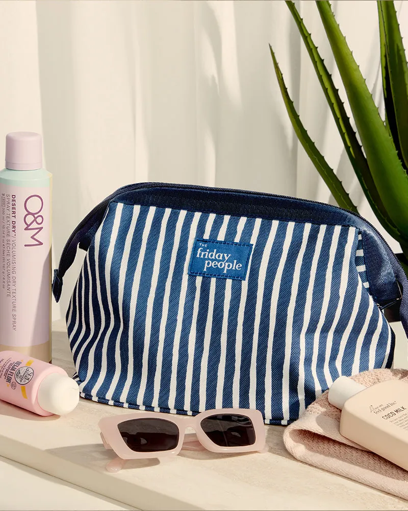 It's Friday Toiletry Bag - Pacific Stripe