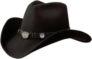 Jack Daniel's Men's 100% Crushable Wool Cowboy Hat - Black JD03-E