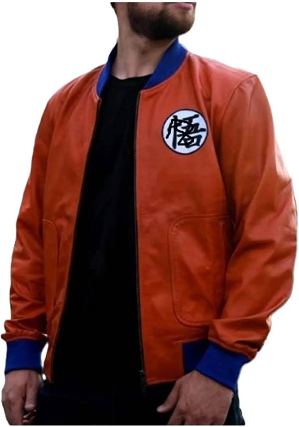 JACKETZONE Mens Future Trunks Costume Biker DB Rider Purple Leather Jacket