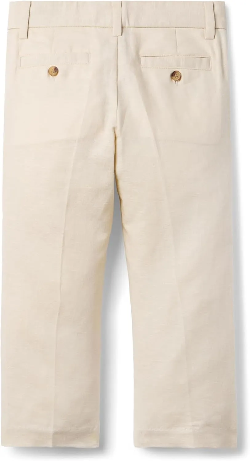 Janie and Jack Boys' Linen Dress Pant (Toddler/Little Big Kid)