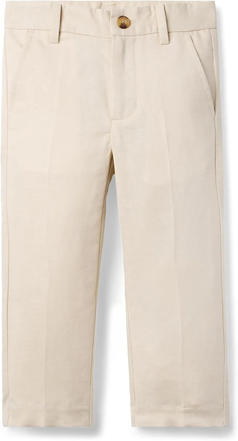 Janie and Jack Boys' Linen Dress Pant (Toddler/Little Big Kid)