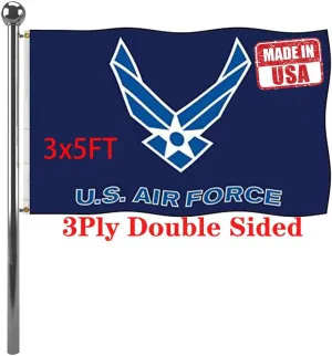 Jayus US Air Force Wing Military Flags 3x5 Outdoor Double Sided Heavy Duty United States Air Force Flag Banner with 2 Grommets