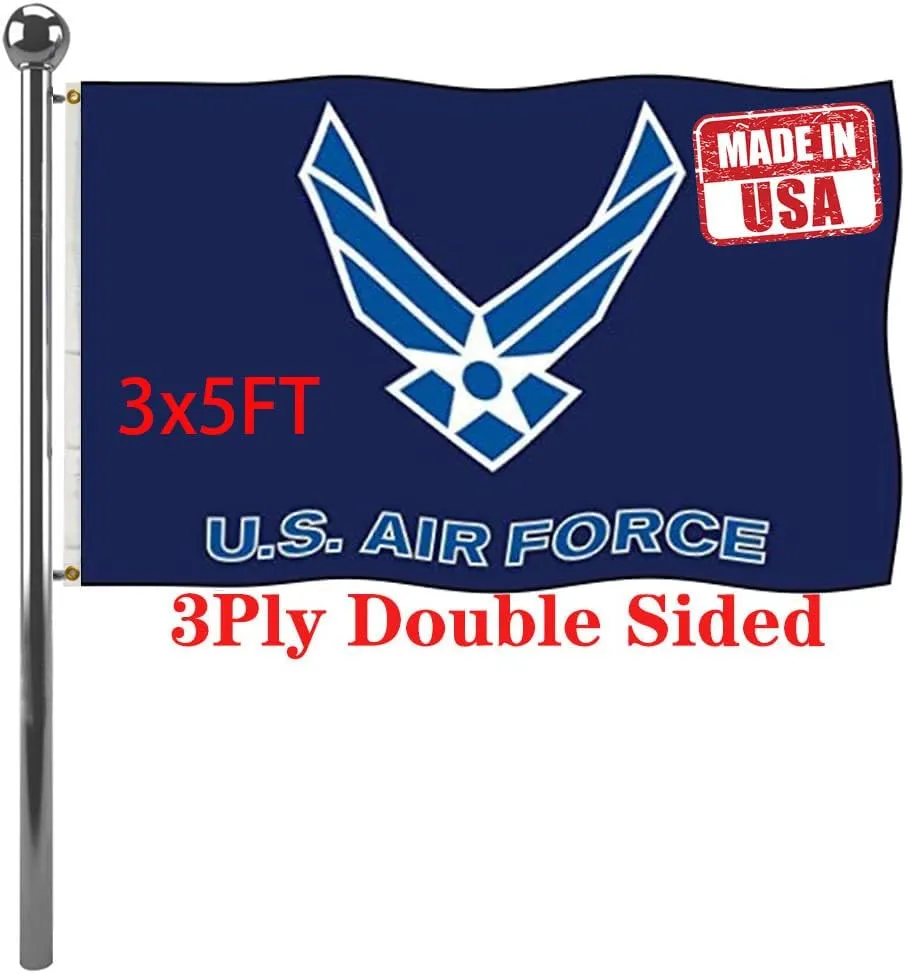 Jayus US Air Force Wing Military Flags 3x5 Outdoor Double Sided Heavy Duty United States Air Force Flag Banner with 2 Grommets