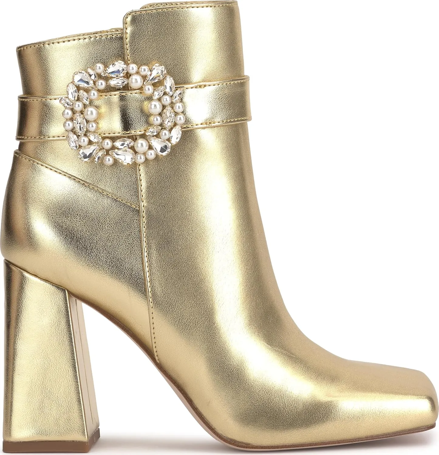 Jessica Simpson Womens Luminna Suede Rhinestone Booties