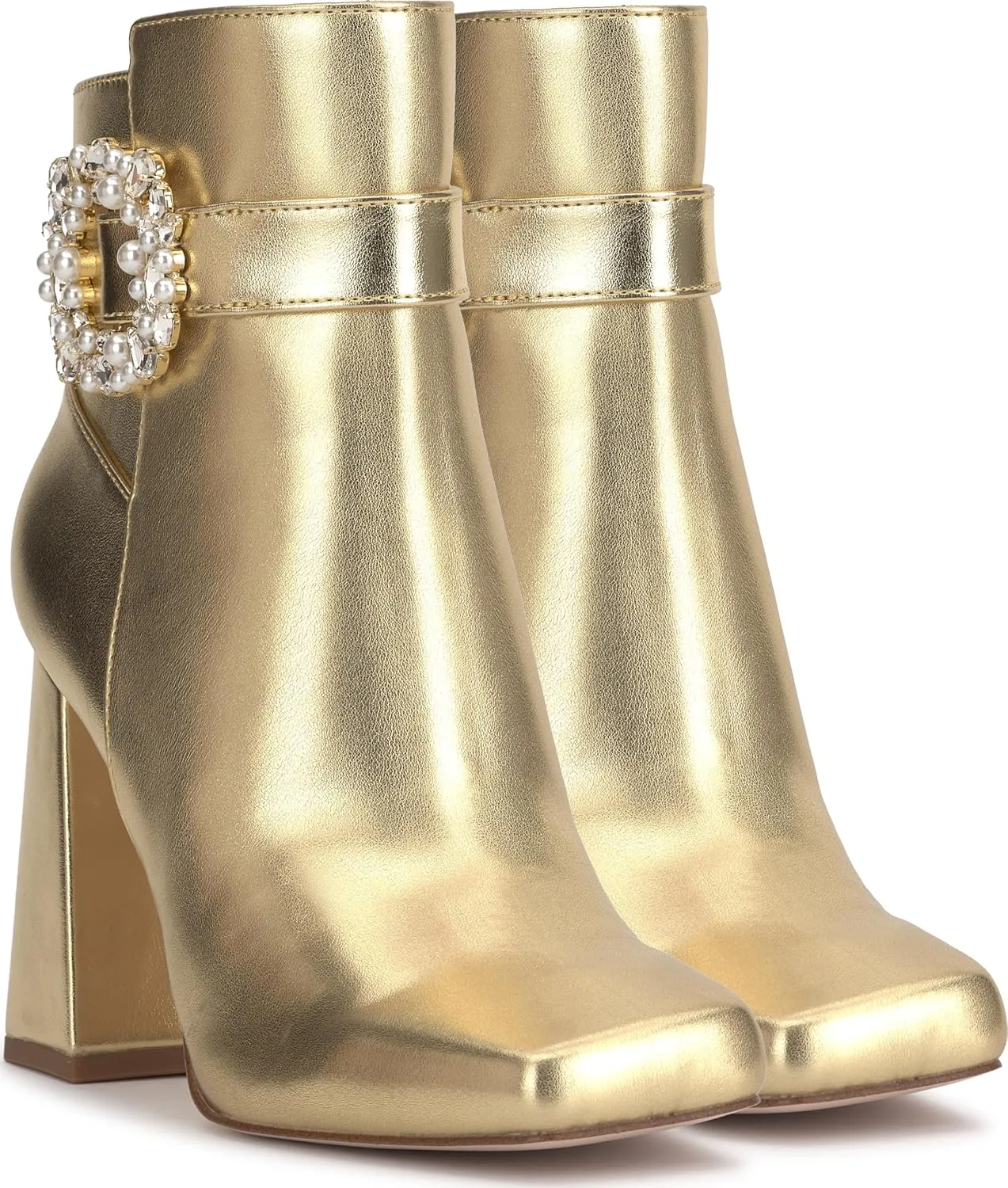 Jessica Simpson Womens Luminna Suede Rhinestone Booties