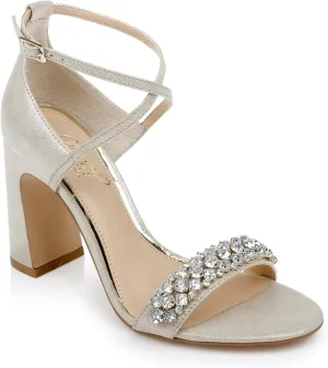 Jewel Badgley Mischka Women's Penny Heeled Sandal