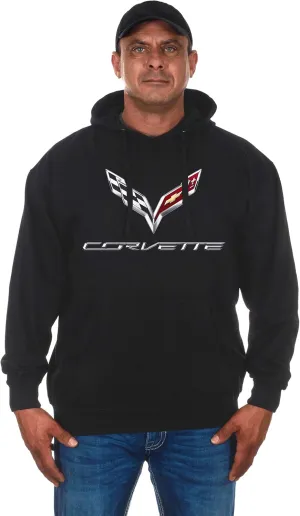 JH DESIGN GROUP Men’s Chevy Corvette Hoodies Pullover & Zip Up Sweatshirts in 6 Styles