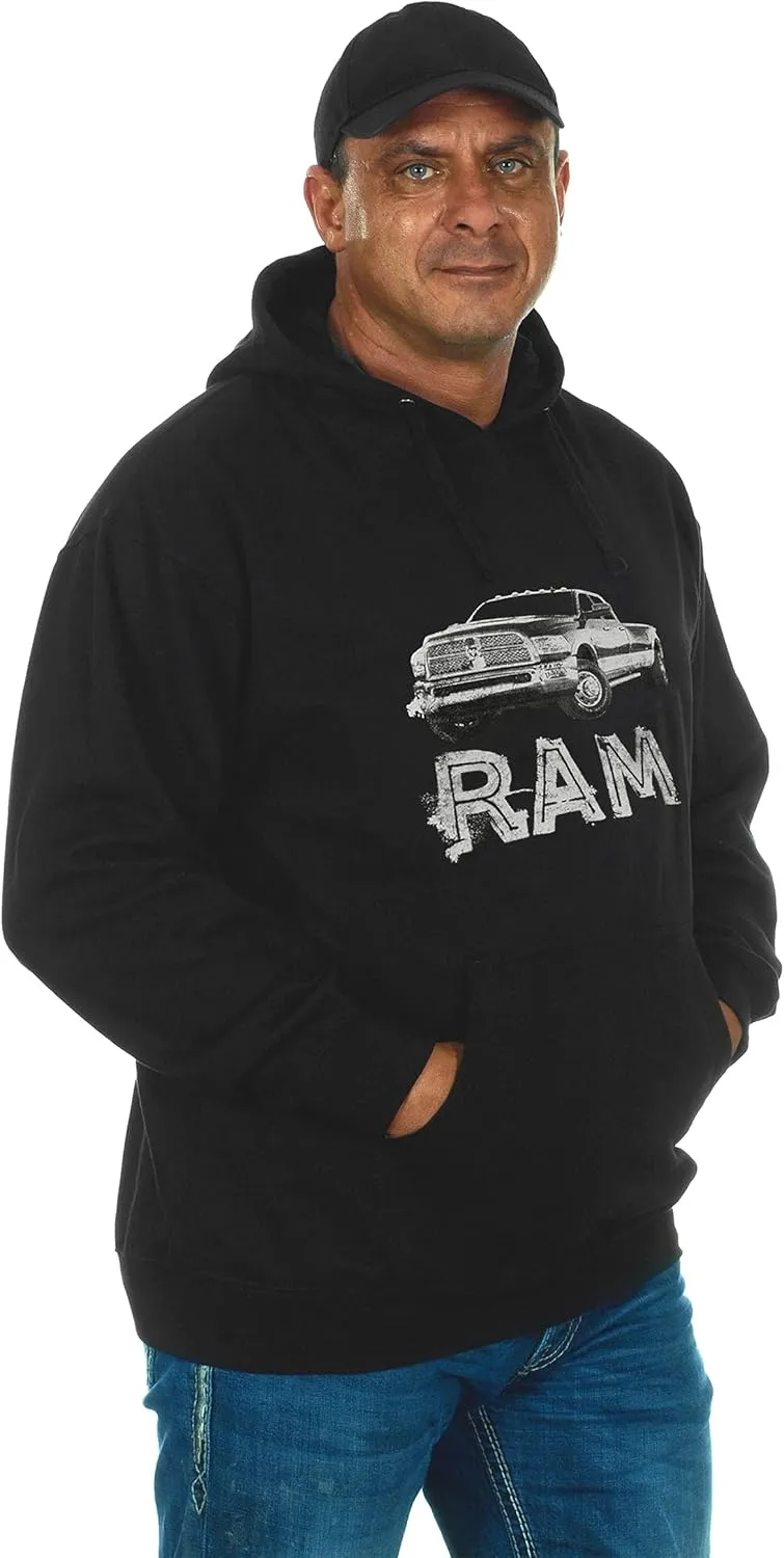 JH DESIGN GROUP Men's Dodge Ram Truck Logo Pullover Hoodies
